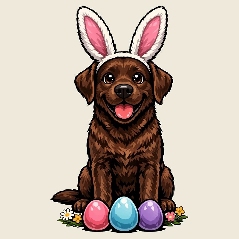 Brown Labrador Retriever Chocolate Labbi Easter