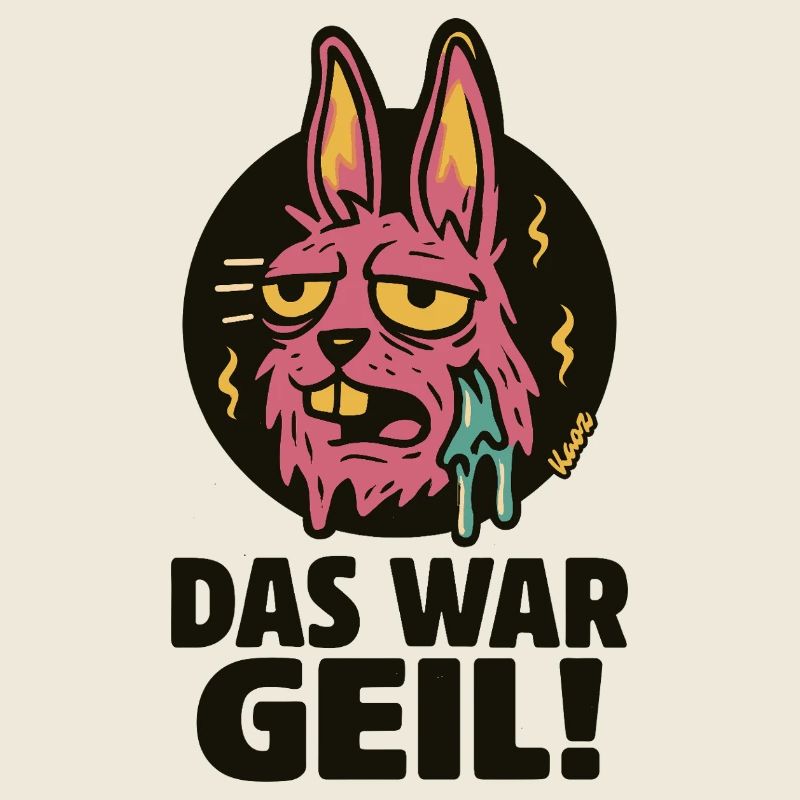 Pinker Hase Graffiti: Das War Geil