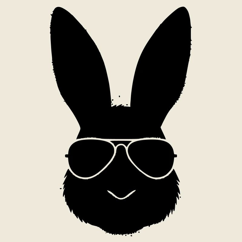 Profil cool des lunettes de soleil en forme de lapin