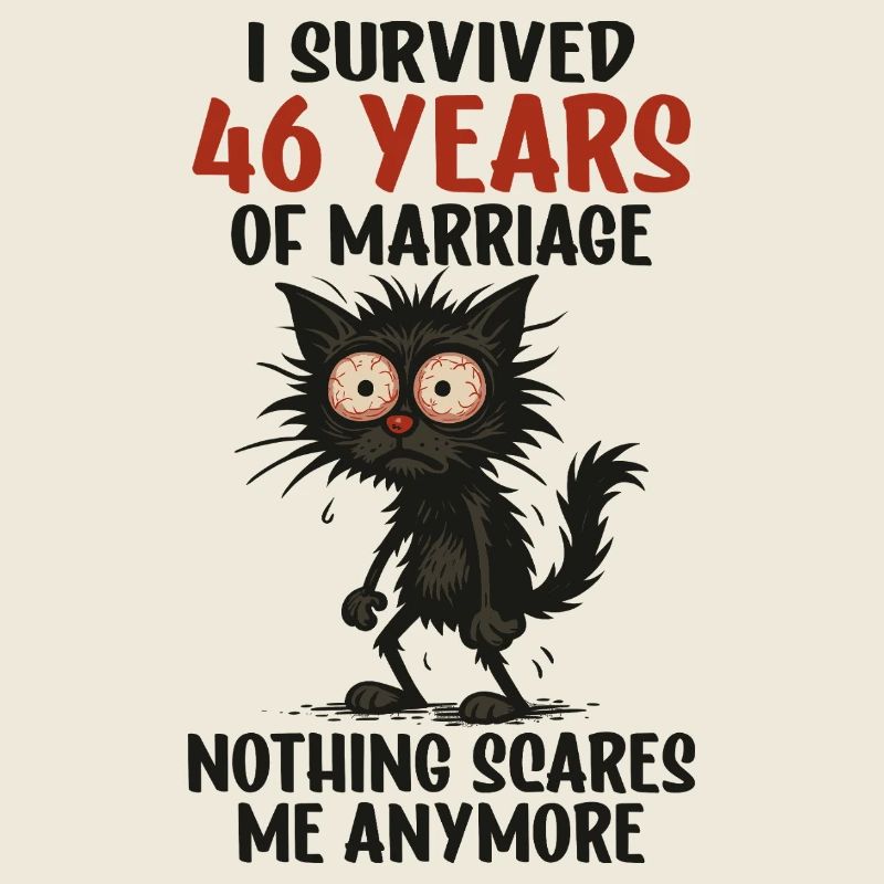 46 Hochzeitstag Geschenk Mann Frau Ehemann Ehefrau