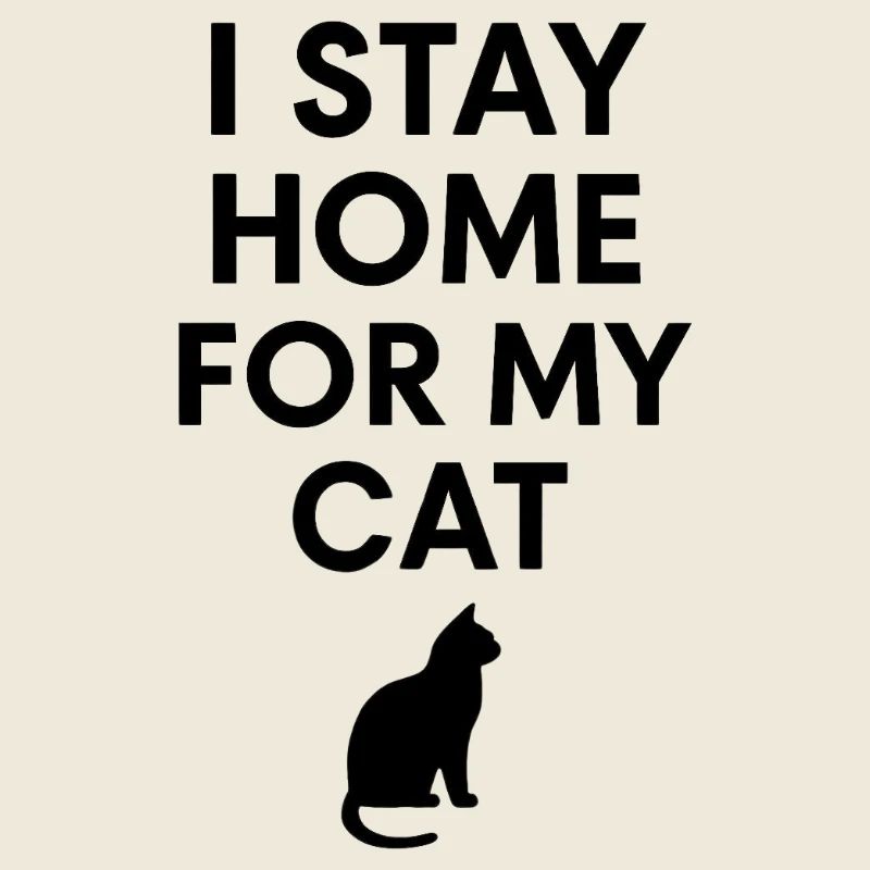 Ich bleibe zu Hause wegen meiner Katze