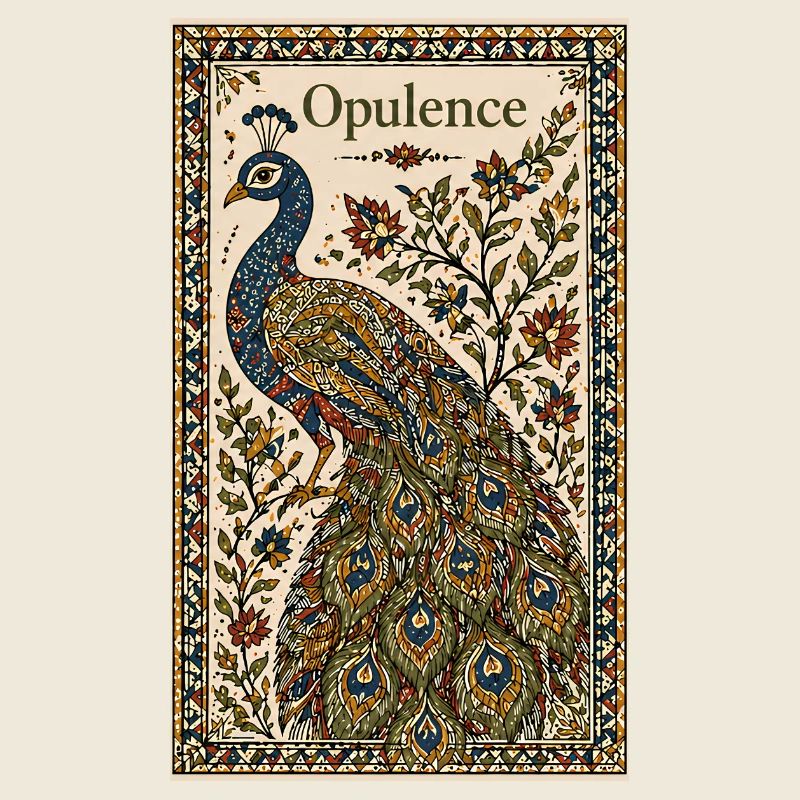 Pfau der Opulenz – Ornamentkunst