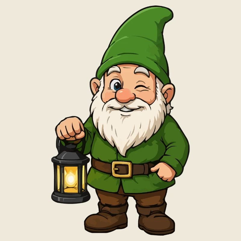 Gnome Green Lantern Light