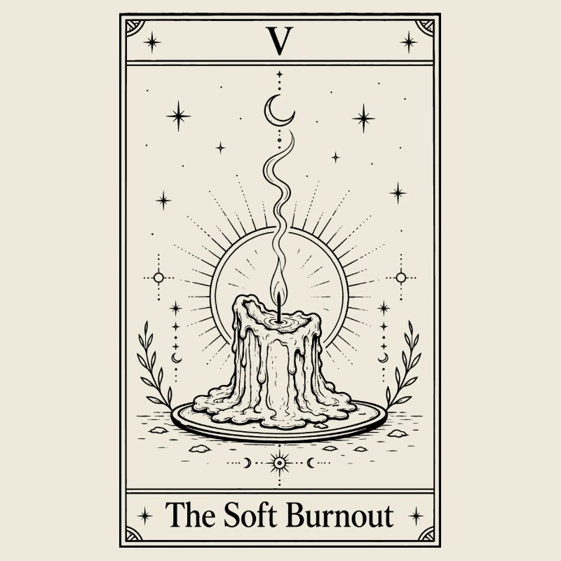 Sanfter Burnout | Tarotkarte