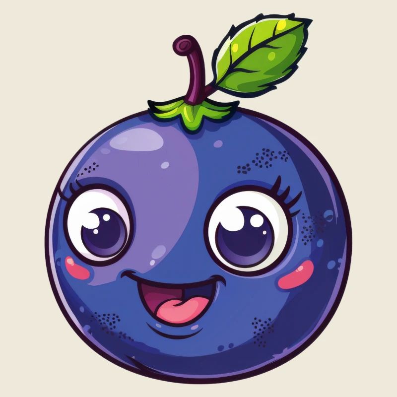 Süße Blaubeere Comic