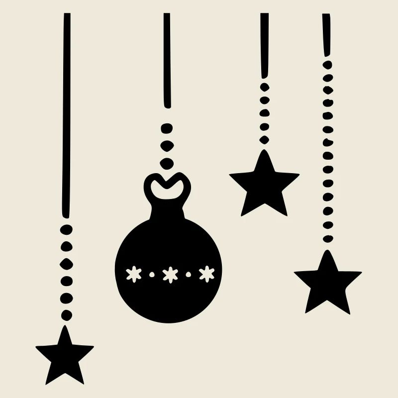 Accrocher des décorations de Noël