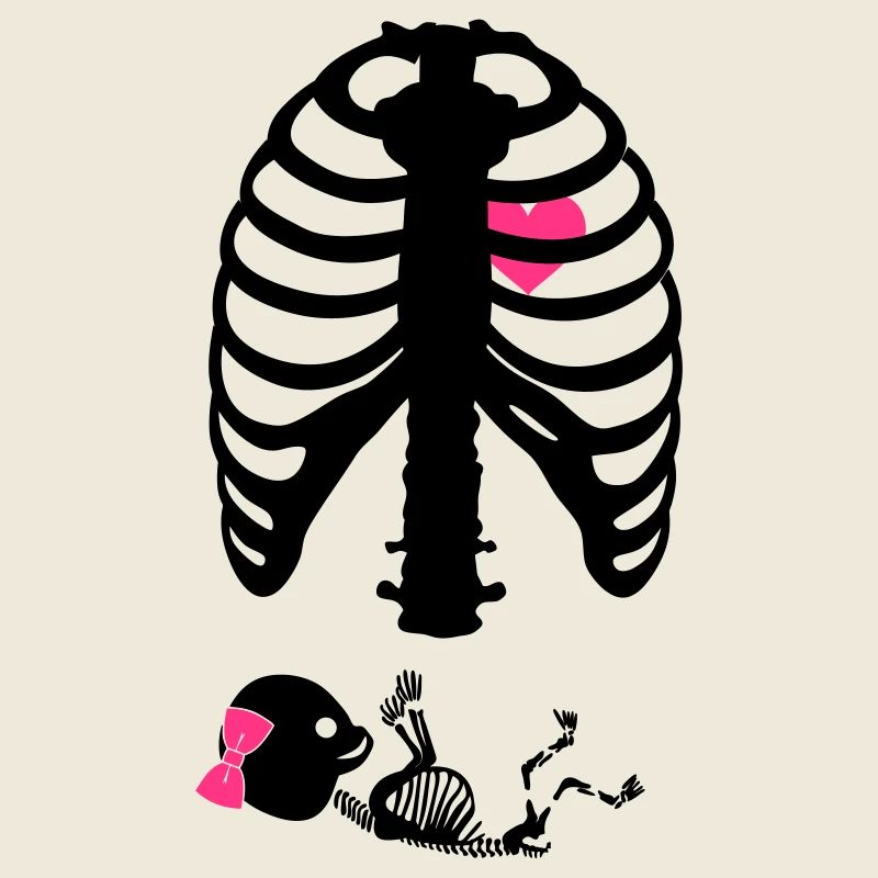 X Ray Maternity Skeleton Rips