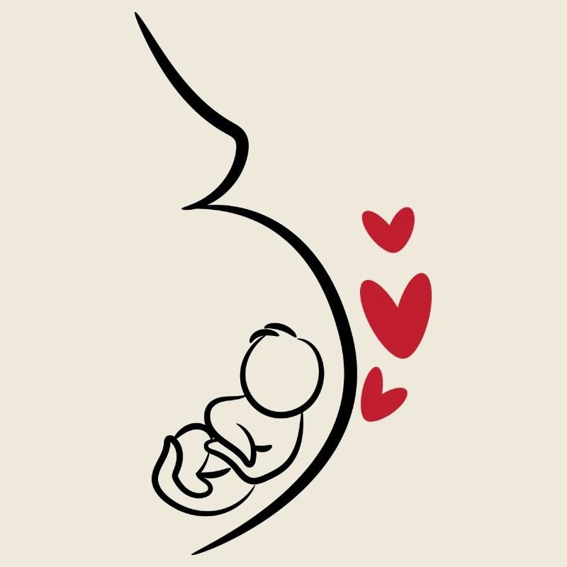 Bébé Ventre Grossesse Coeur Mère Enceinte