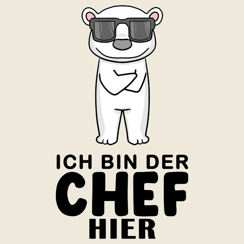 Chef Spruch mit Eisbär Motiv