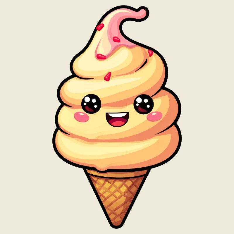Smiling Ice Cream Creation