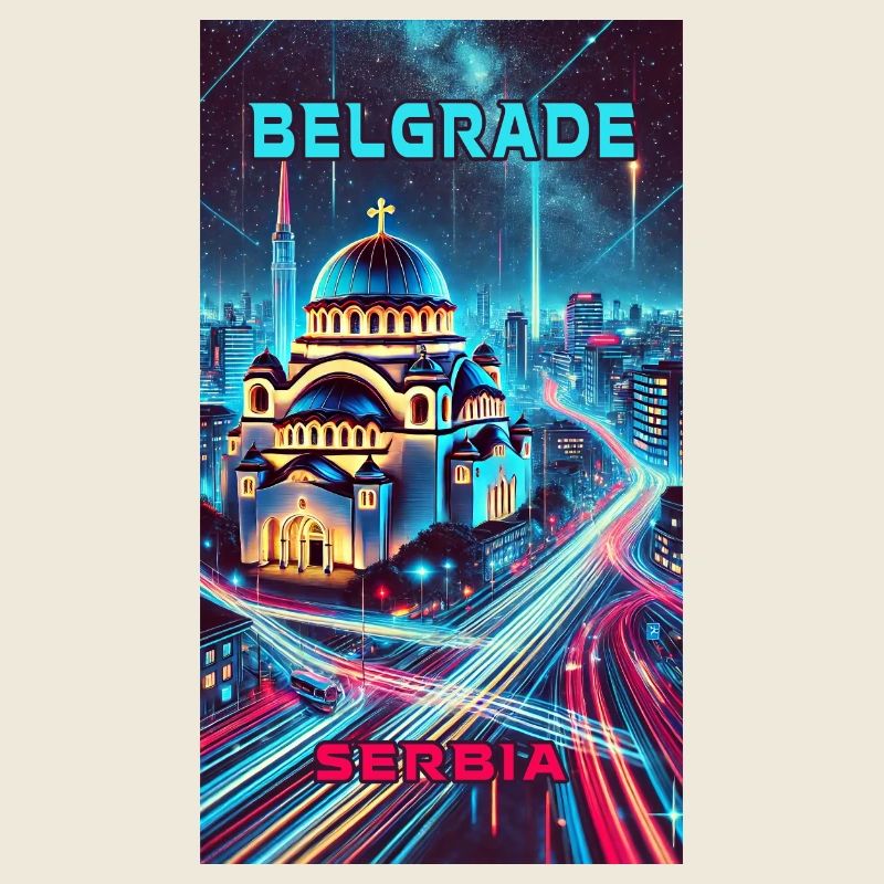 Belgrad Serbien Skyline Design
