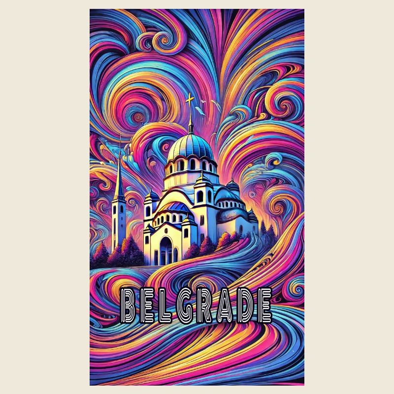 Belgrad Serbien Panorama Design