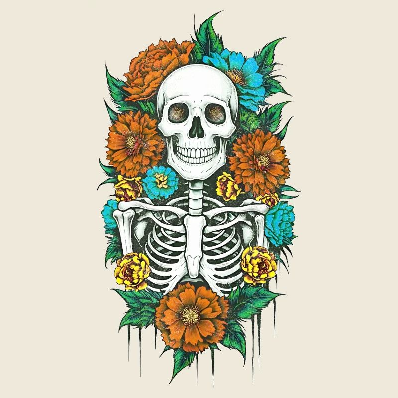 Floral Skeleton 2