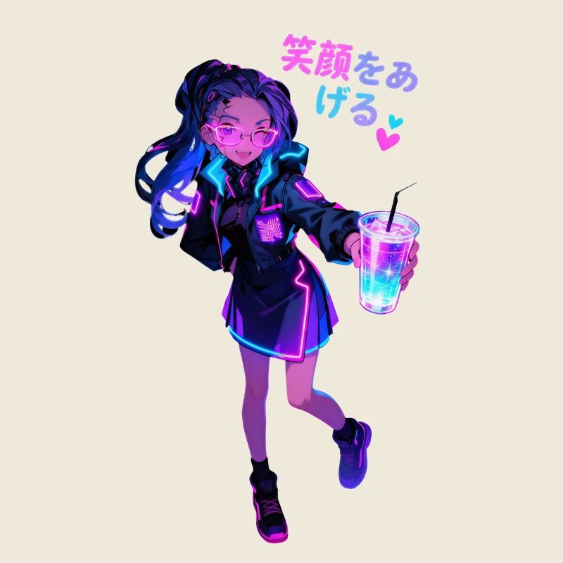 Neon_Drink_Cyber_Girl