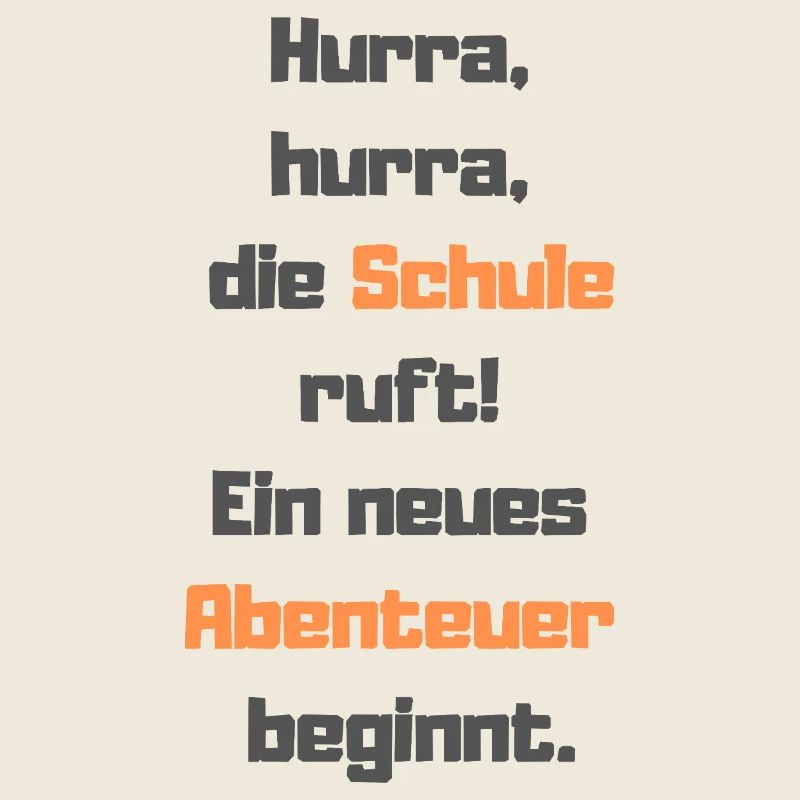 Hurray, hurray, school is calling! A new adventure