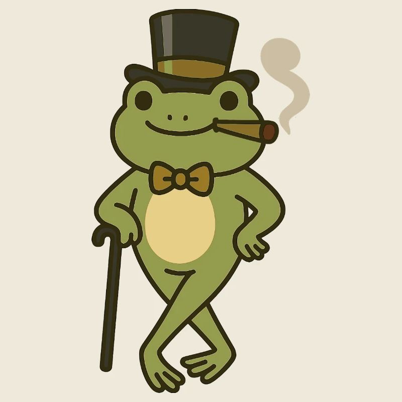 Elegant Frog with Top Hat – Gentleman Frog