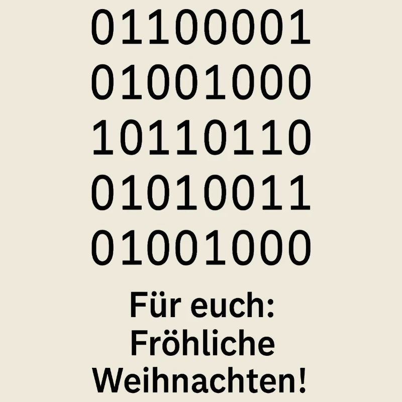 Binary Code Weihnachtszauber