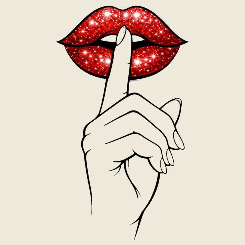 Psst Lips – Mysterious Statement Shirt