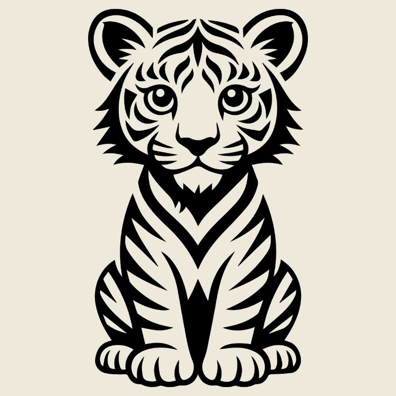 Tiger Lines Illustration