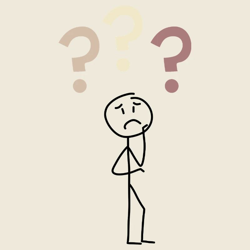 Three Question Marks – Minimal Mystery Design