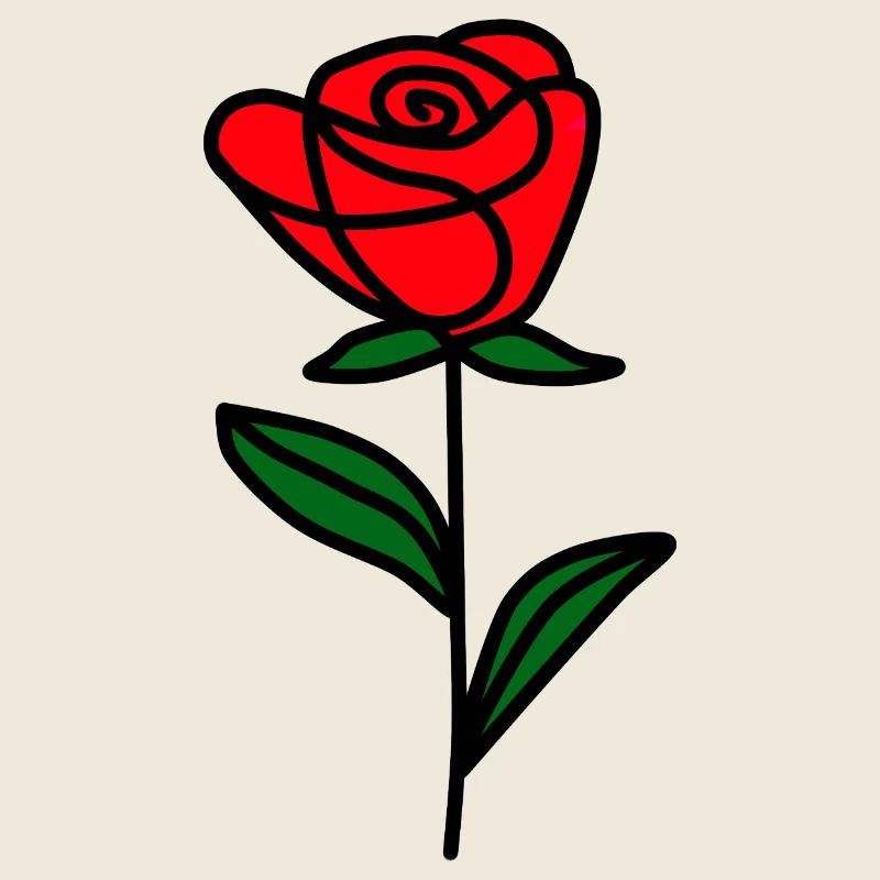 Rose minimaliste