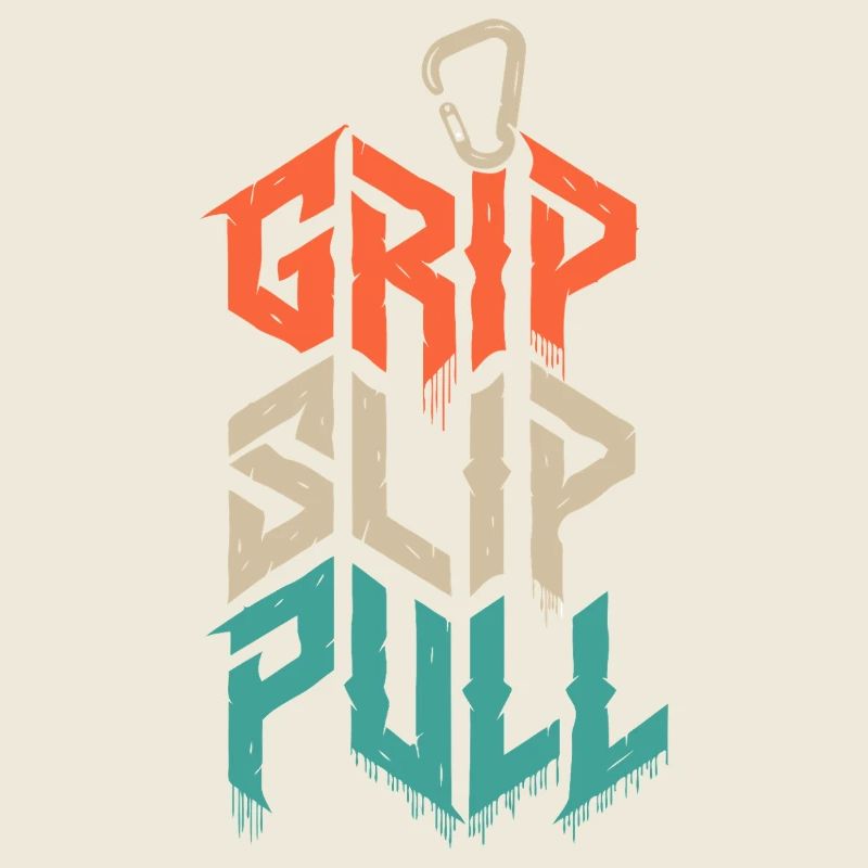 Grip Slip Pull Climbing Grunge