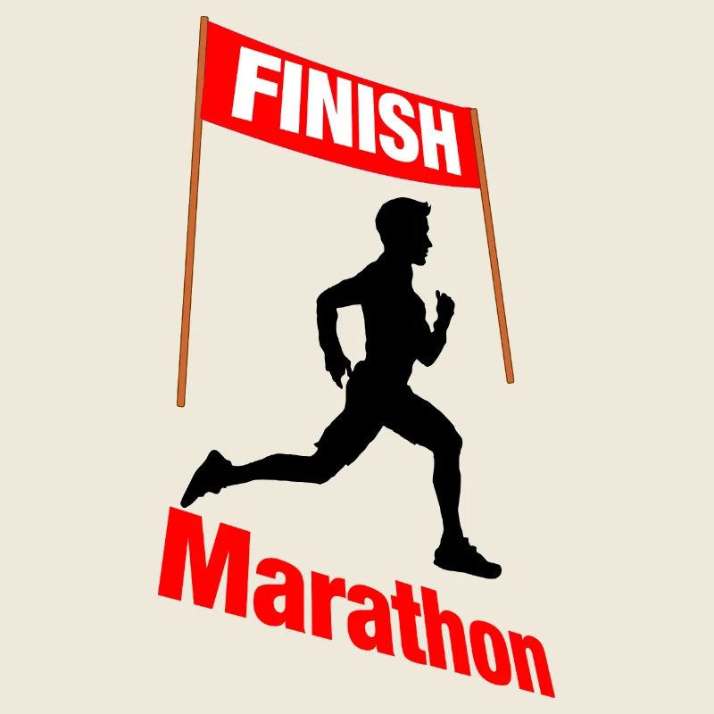 Coureur d’arrivée marathon – Victoire