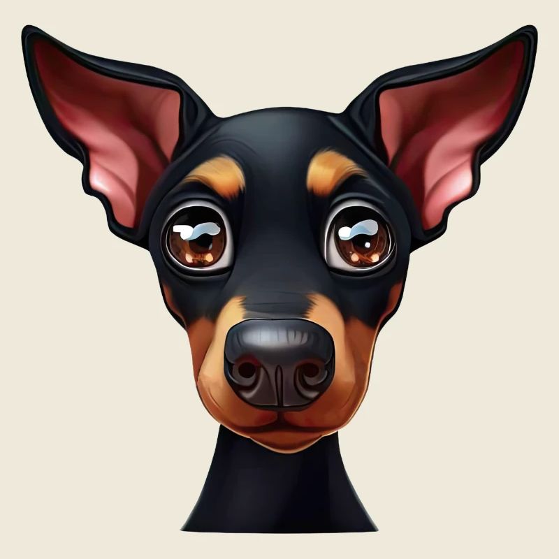 Charmant portrait de doberman