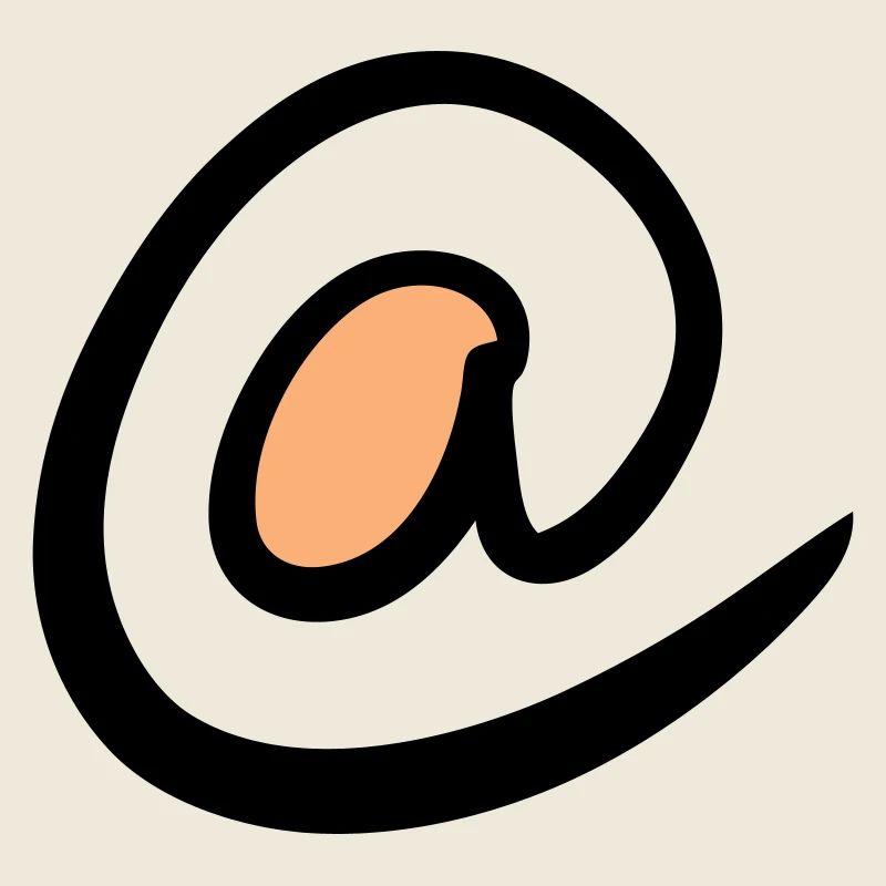 @ signe. Ät / À Symbole. Icônes Web. Émail.