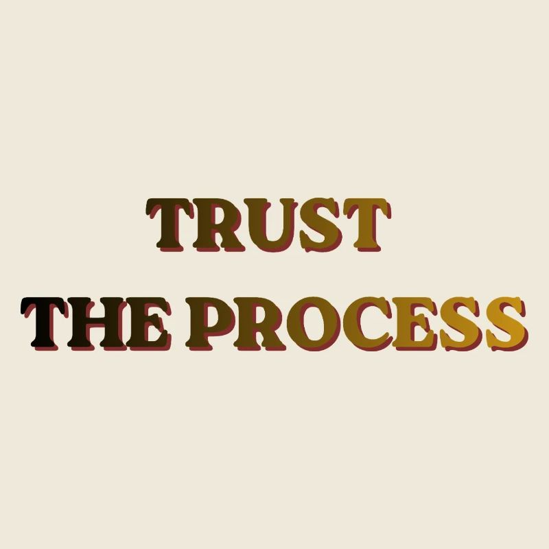 Bannière vintage Trust The Process