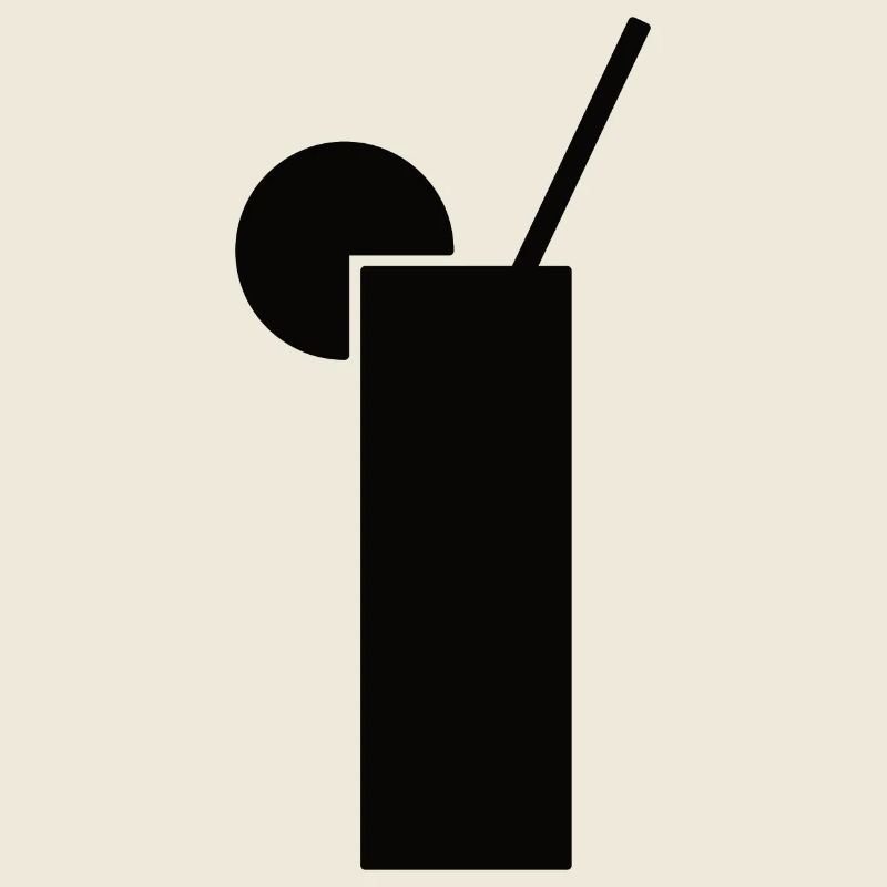 Drink design in black