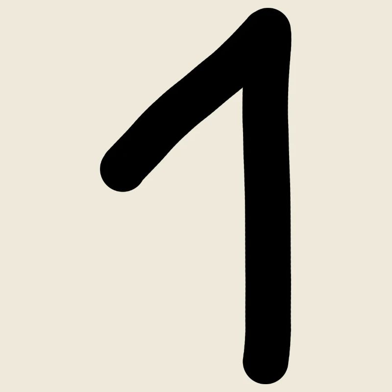 1 Number One Number Black Birthday