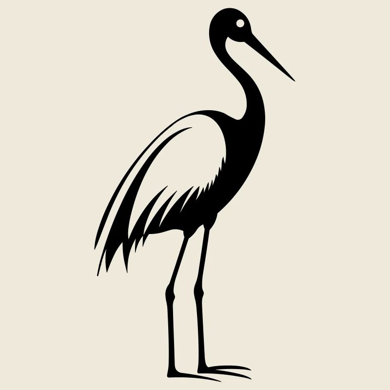 Simple petite cigogne