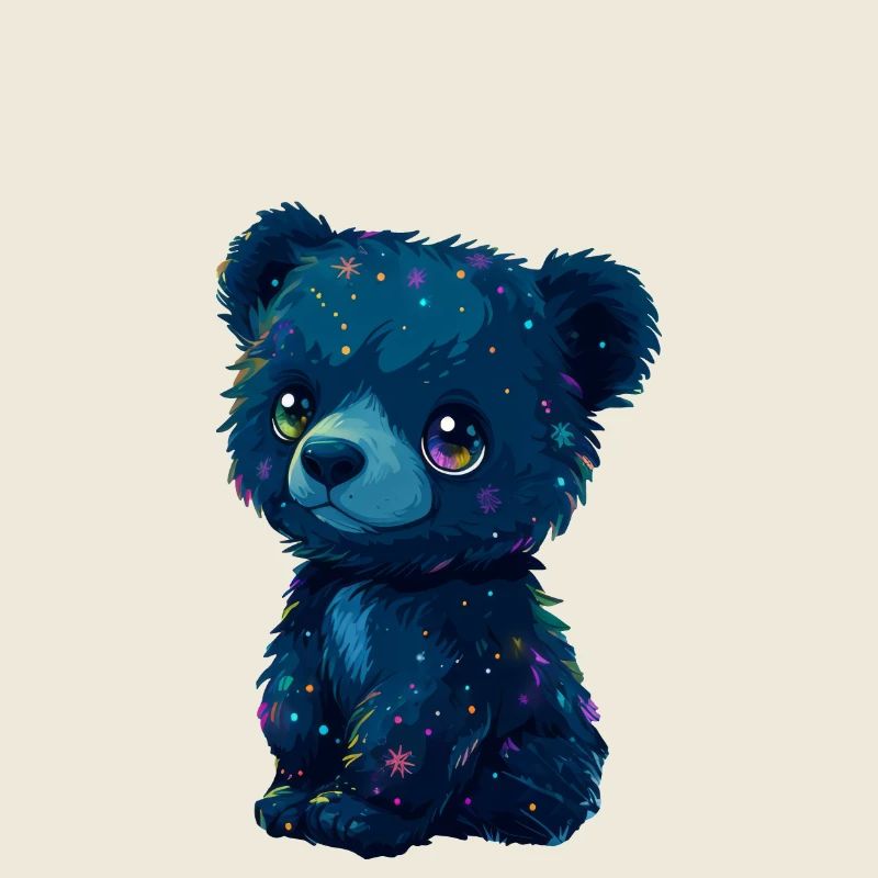 Kleiner schwarzer Teddybär