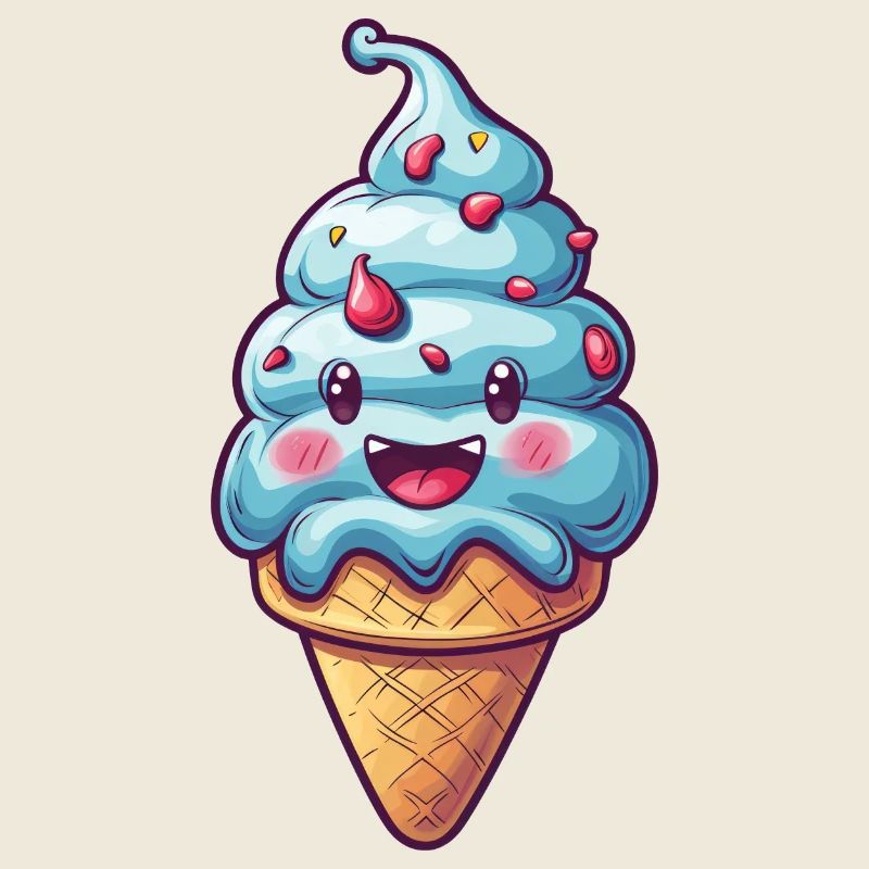 Smiling Ice Cream Creation