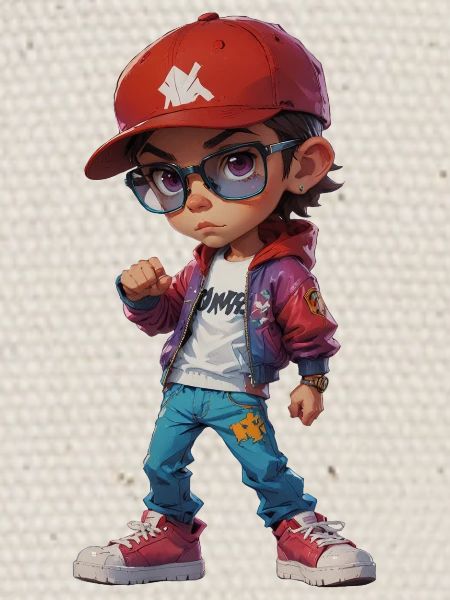 Adolescent branché cool