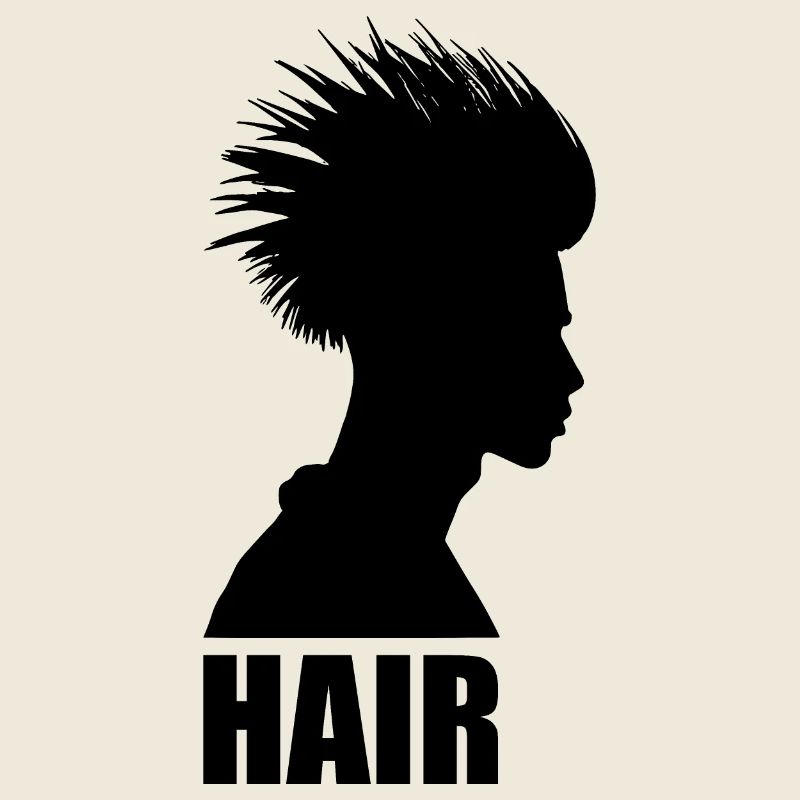 Silouette d’une chevelure