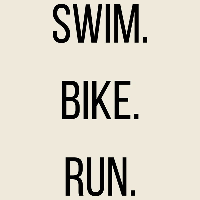 Natation - Vélo - Course Triathlon Design