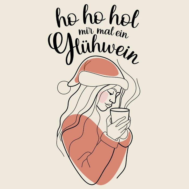 Abstrait tons de peau contours hohoho vin chaud