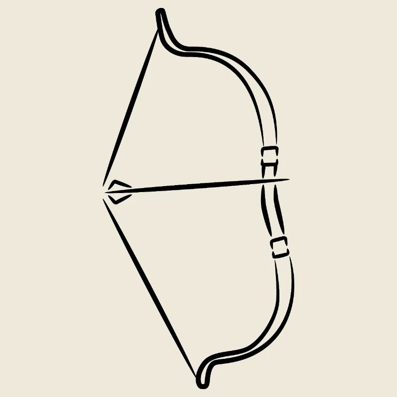 Croquis d’arc et de flèches