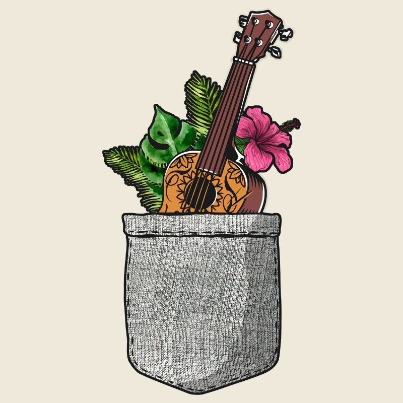 Hawaiian Ukulele Uke Pocket