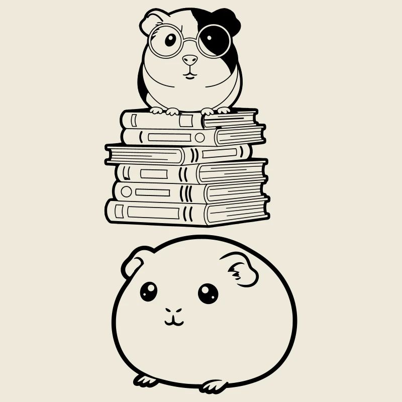 Nerd des livres cochons d’Inde,