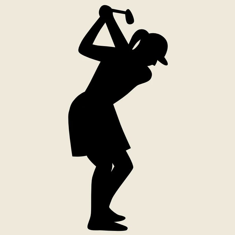 Golferin beim Abschlag