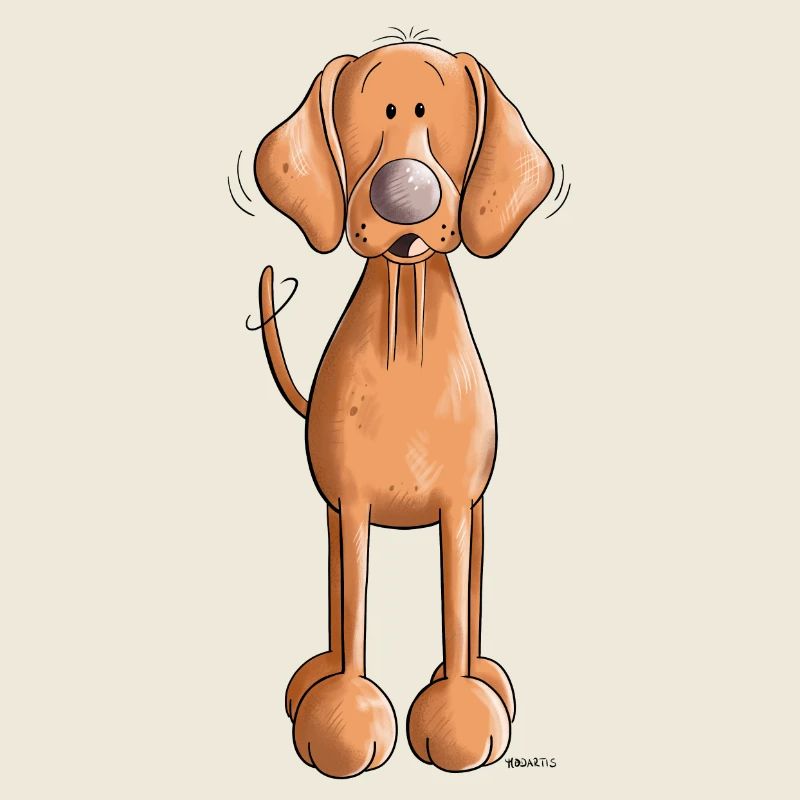 Happy Vizsla