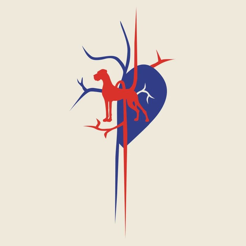 Great Dane au coeur