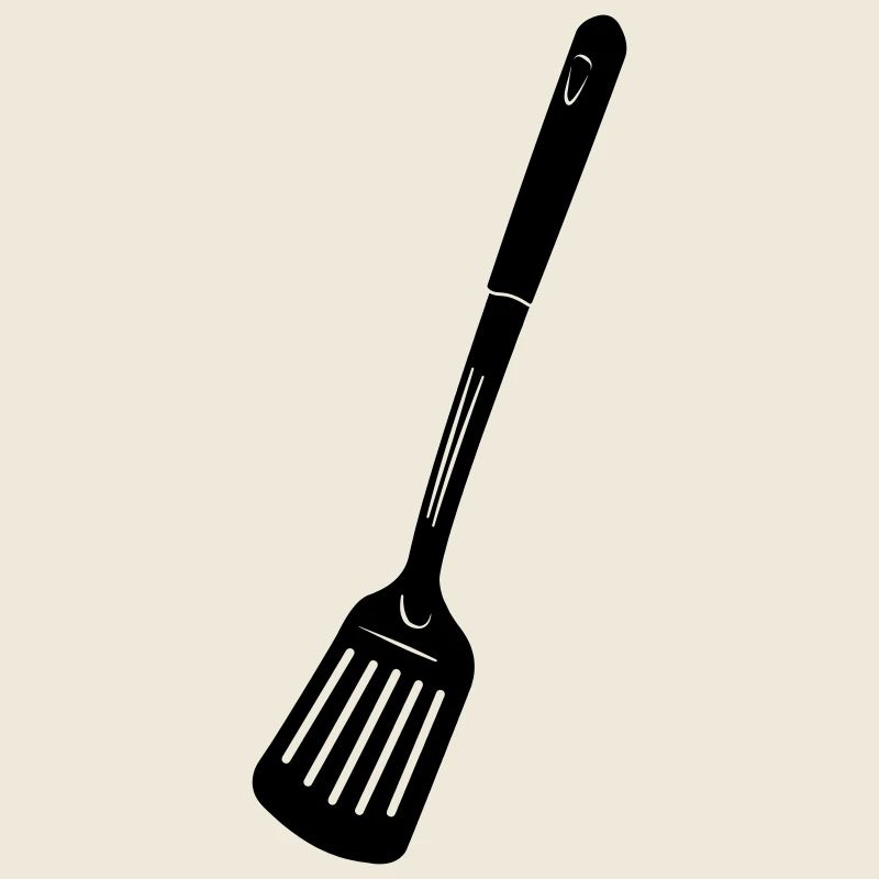 Küchenutensilien Fritteuse oder Backlöffel