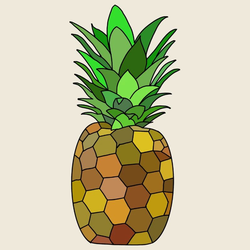 Geometrisches Ananas Design