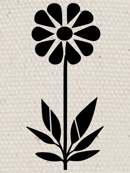 Fleur avec tige