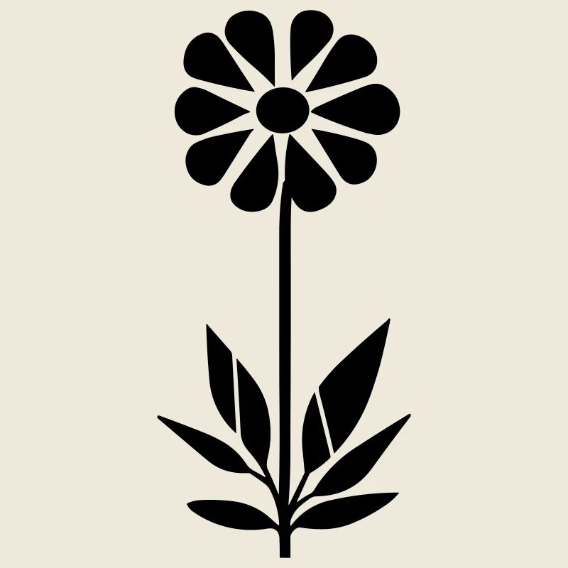Fleur avec tige