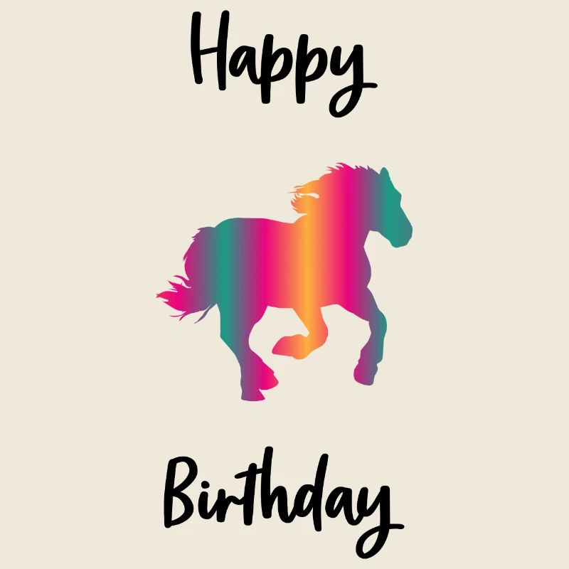 HAPPY BIRTHDAY. CHEVAL